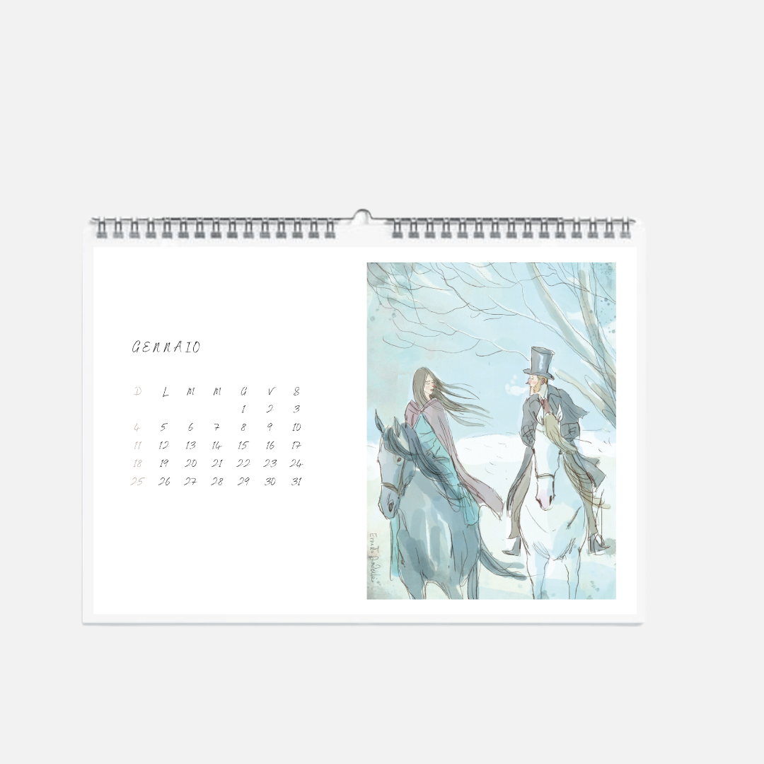 Calendario Les amoureux - Roby il pettirosso