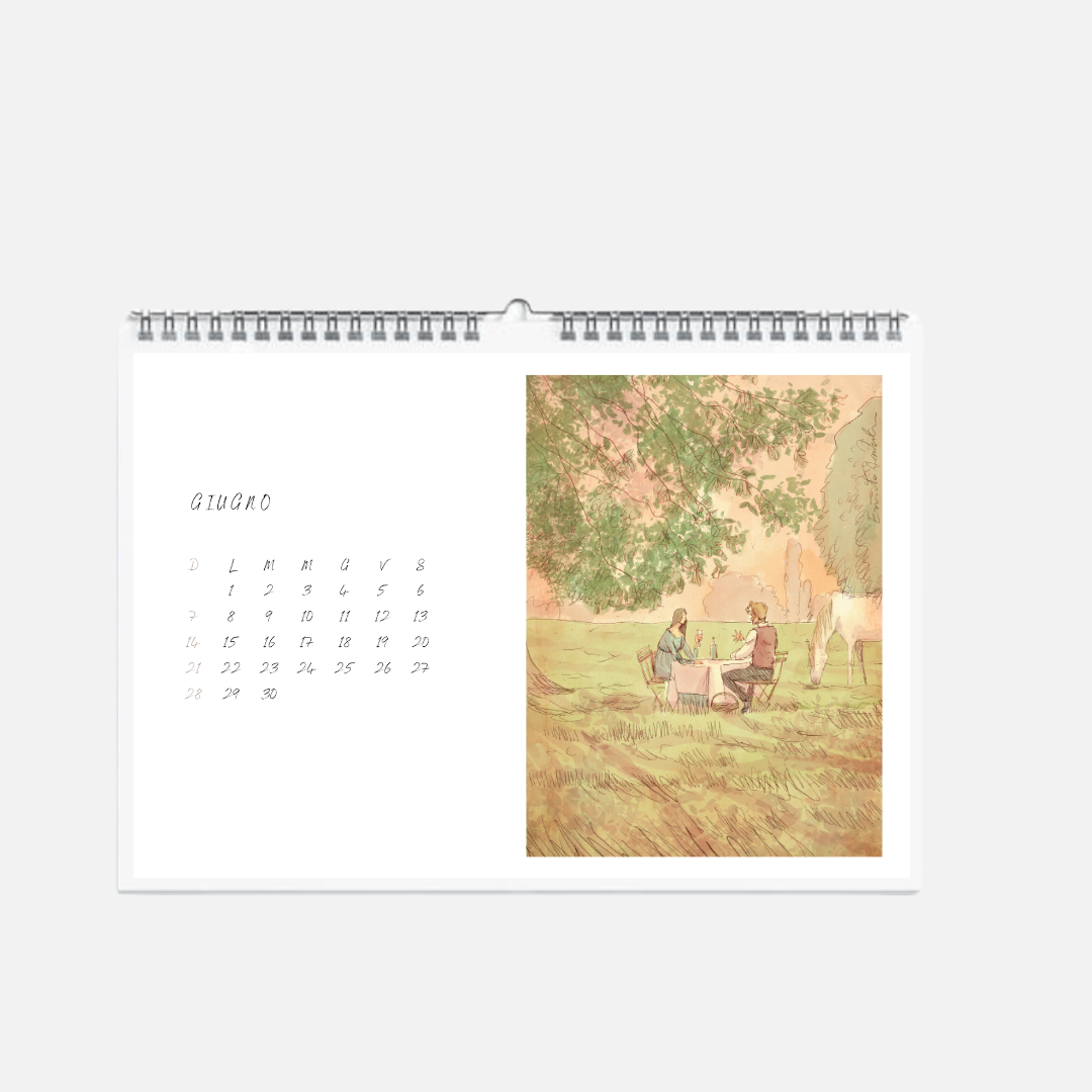 Calendario Les amoureux - Roby il pettirosso