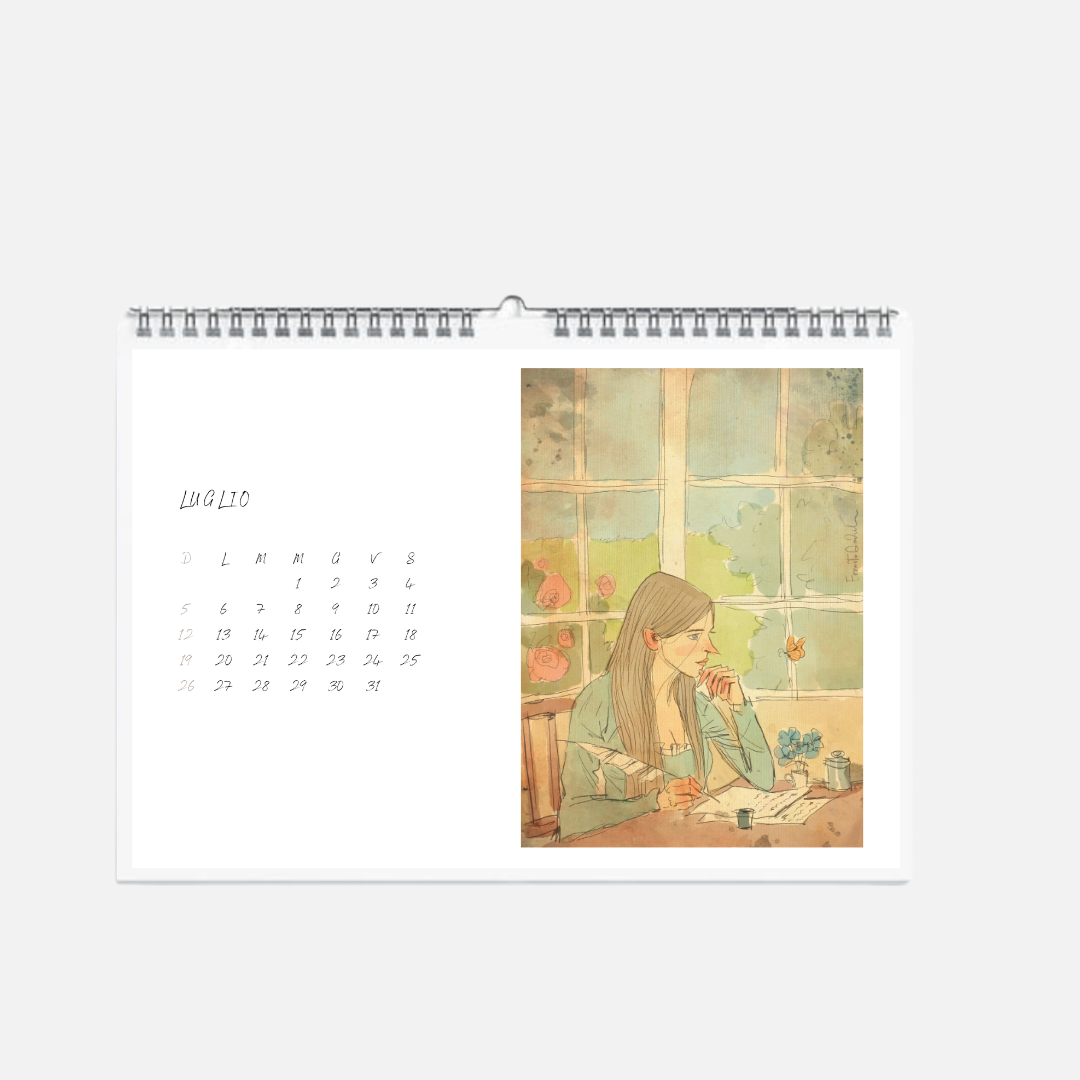 Calendario Les amoureux - Roby il pettirosso