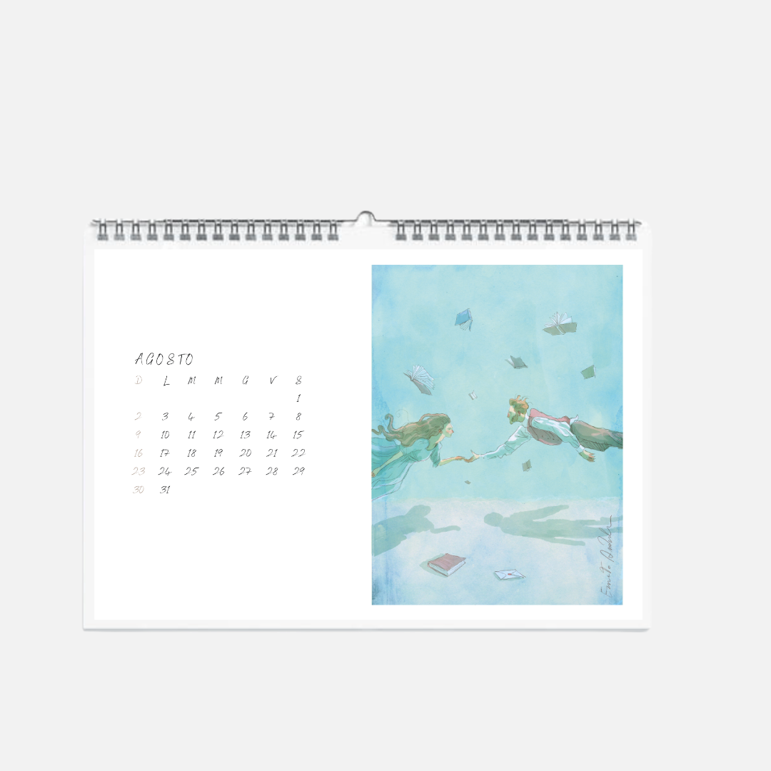 Calendario Les amoureux - Roby il pettirosso