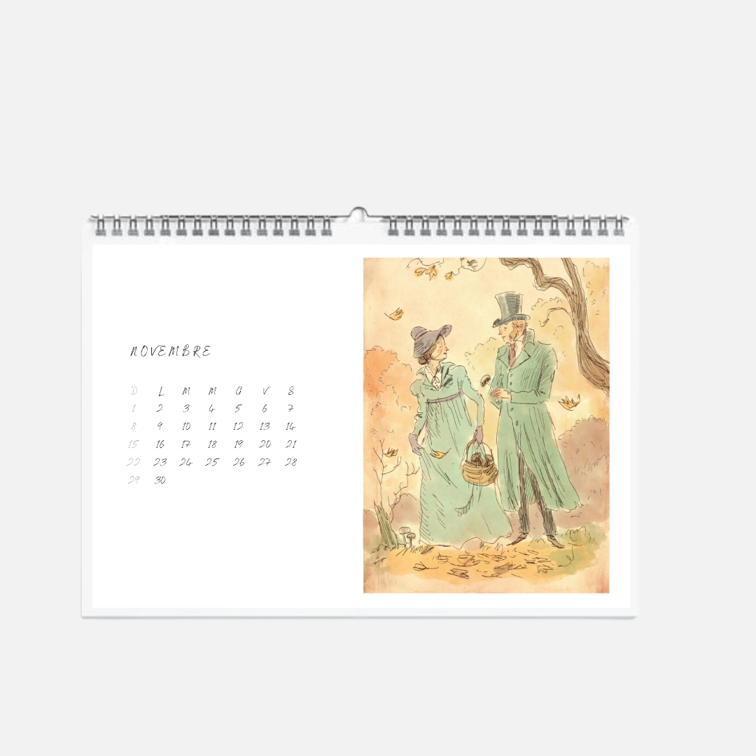 Calendario Les amoureux - Roby il pettirosso