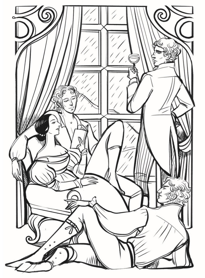 Il Messalino di Mary Shelley e la notte di Villa Diodati - Poetic coloring book