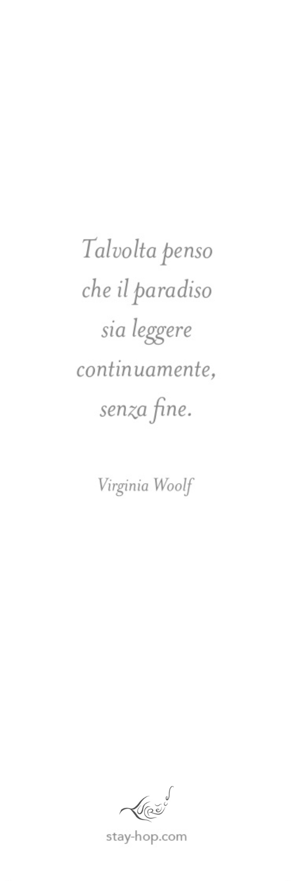 Segnalibro Virginia Woolf - Il paradiso - Lucrèce