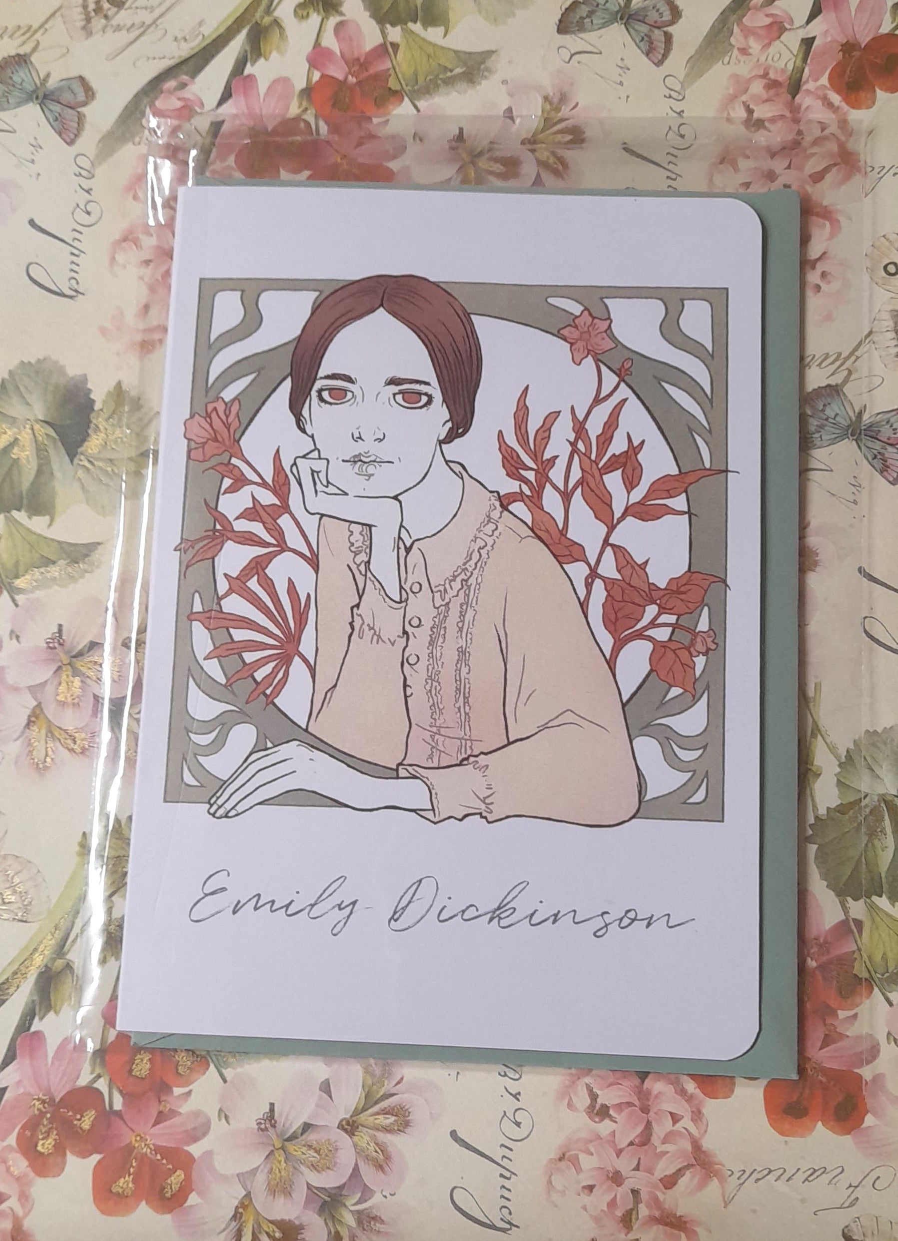 Biglietto Emily Dickinson - Una parola muore - Lucrèce