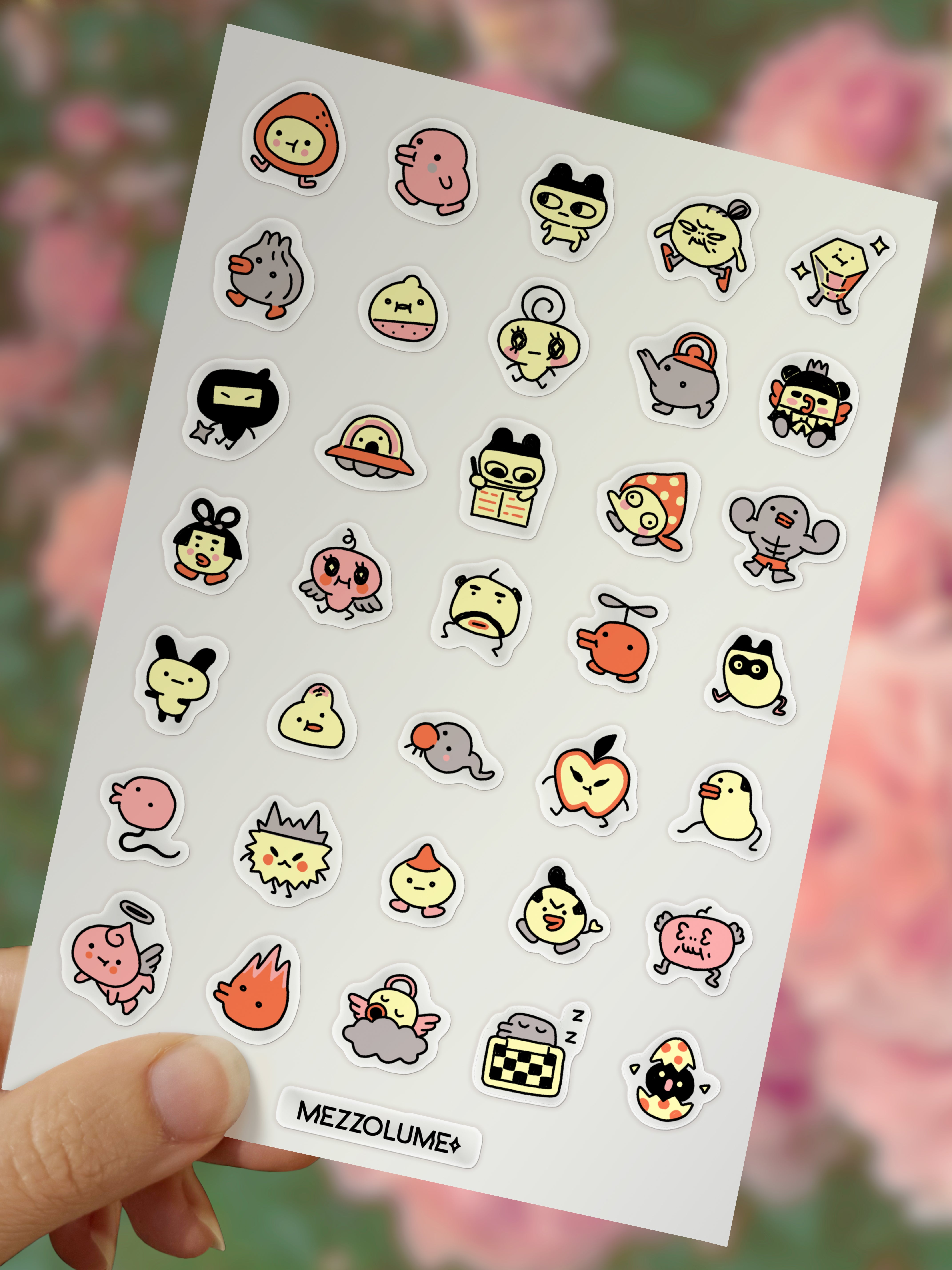 Tamagoochi sticker set