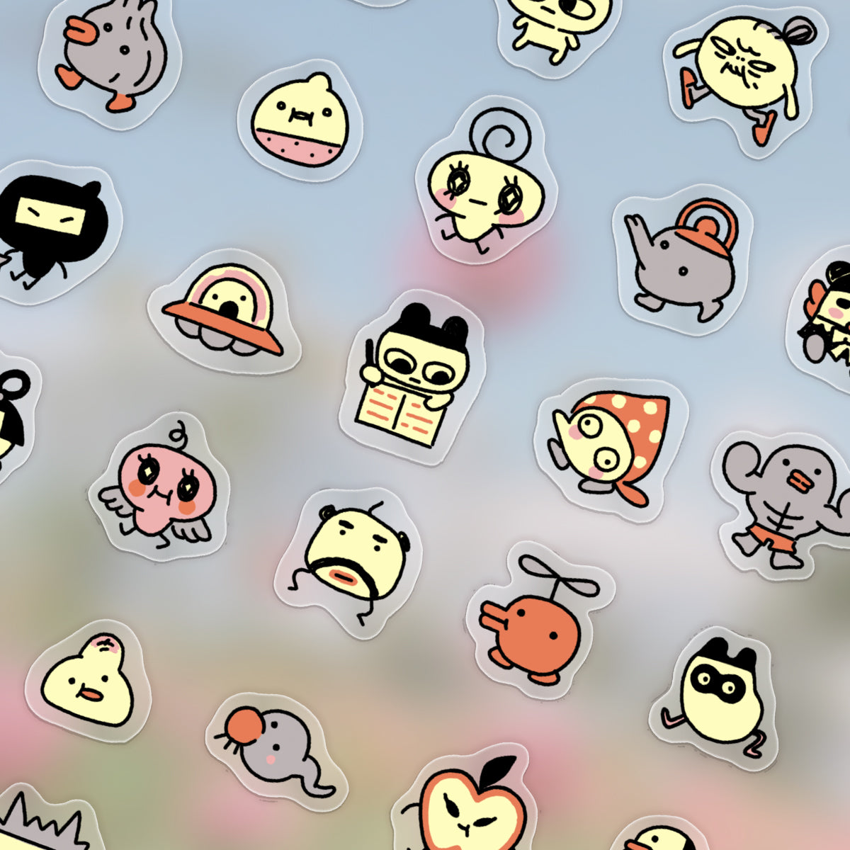 Tamagoochi sticker set