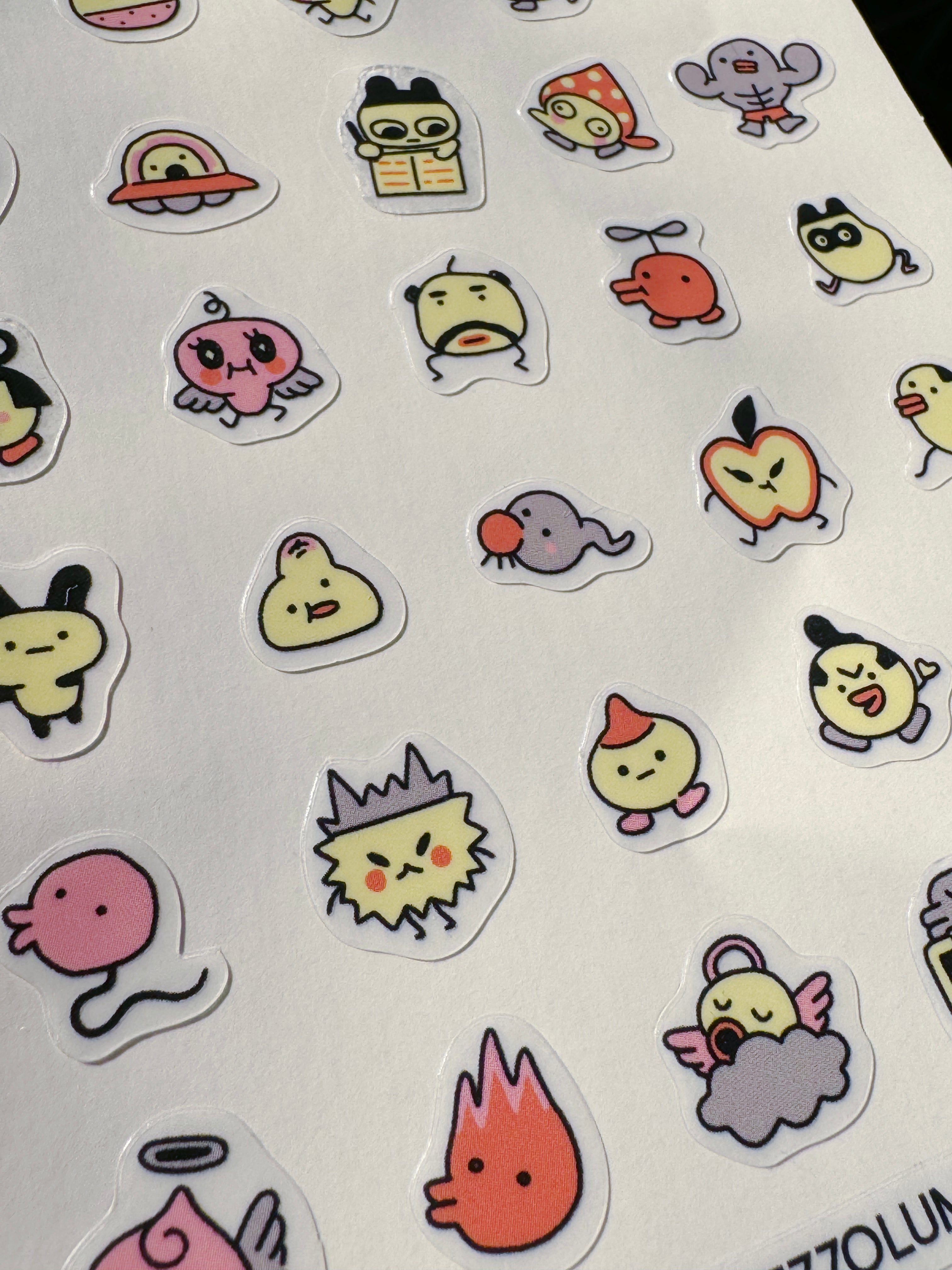 Tamagoochi sticker set