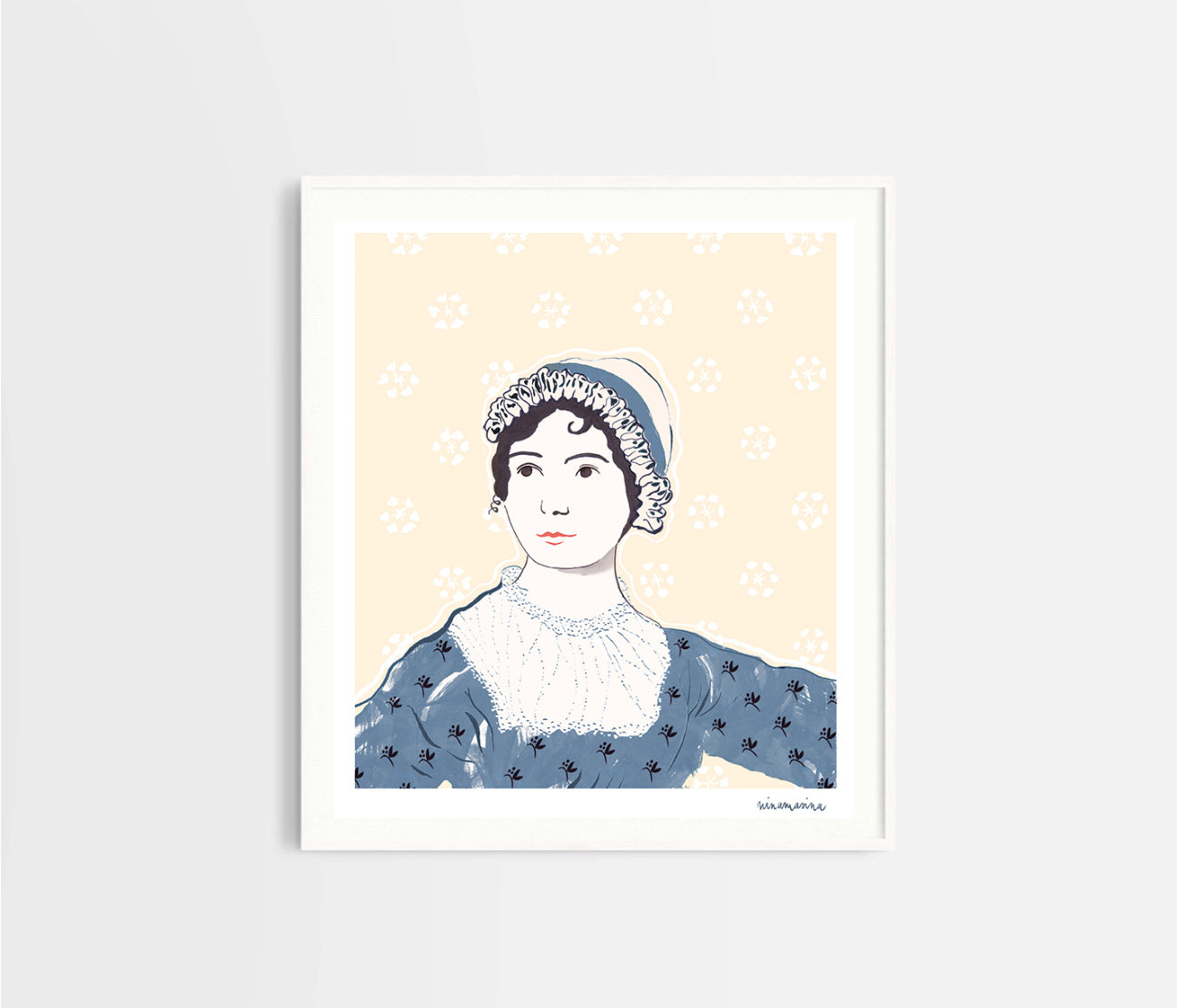 Stampa ritratto Jane Austen - Poster Ninamasina