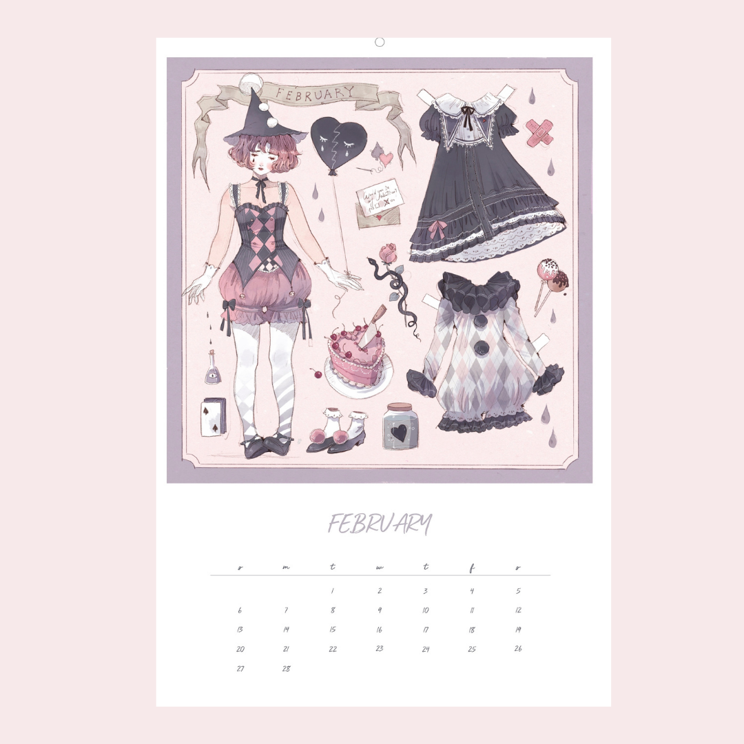 Calendario/Calendar 2022 - Paper Witches