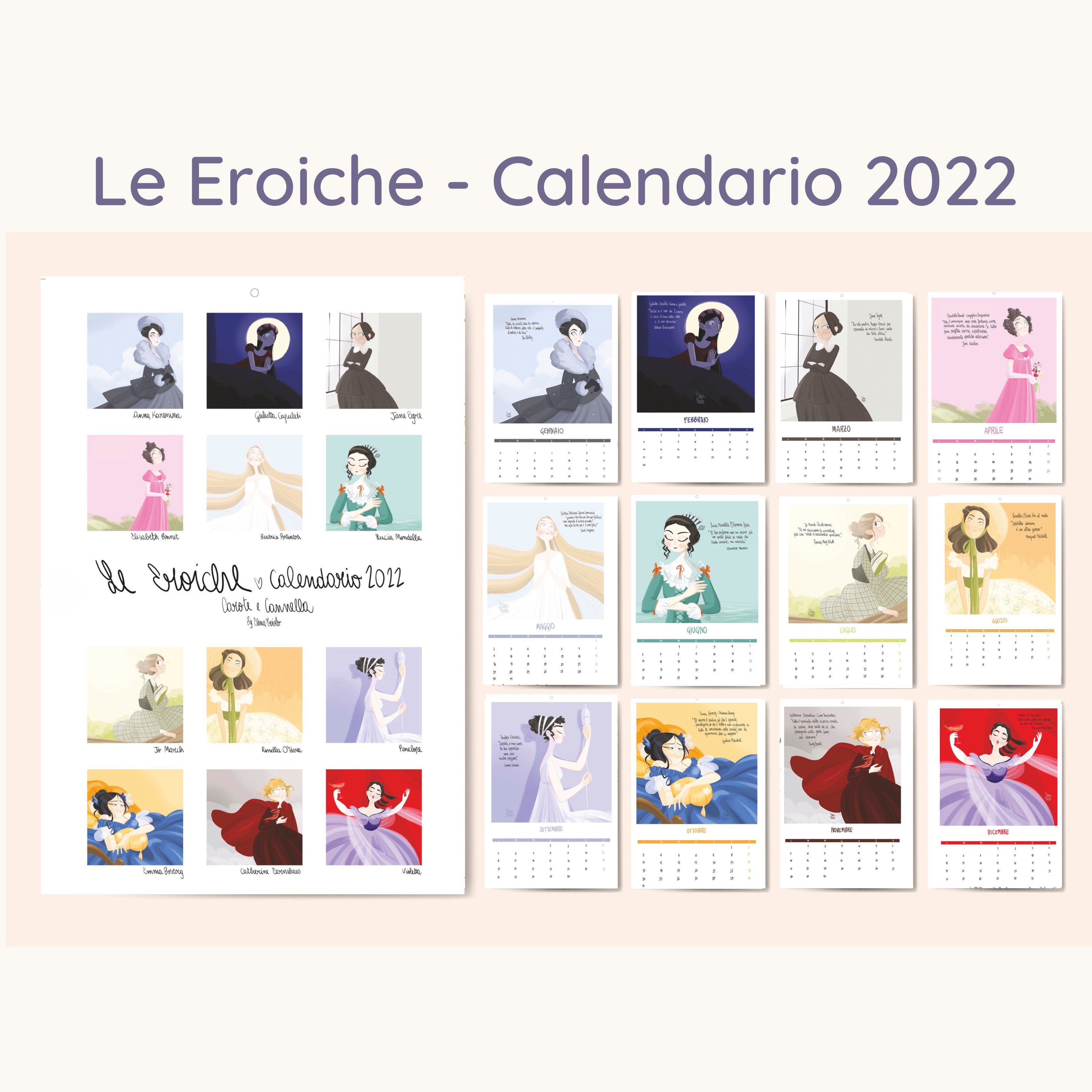 Le Eroiche - Calendario 2022