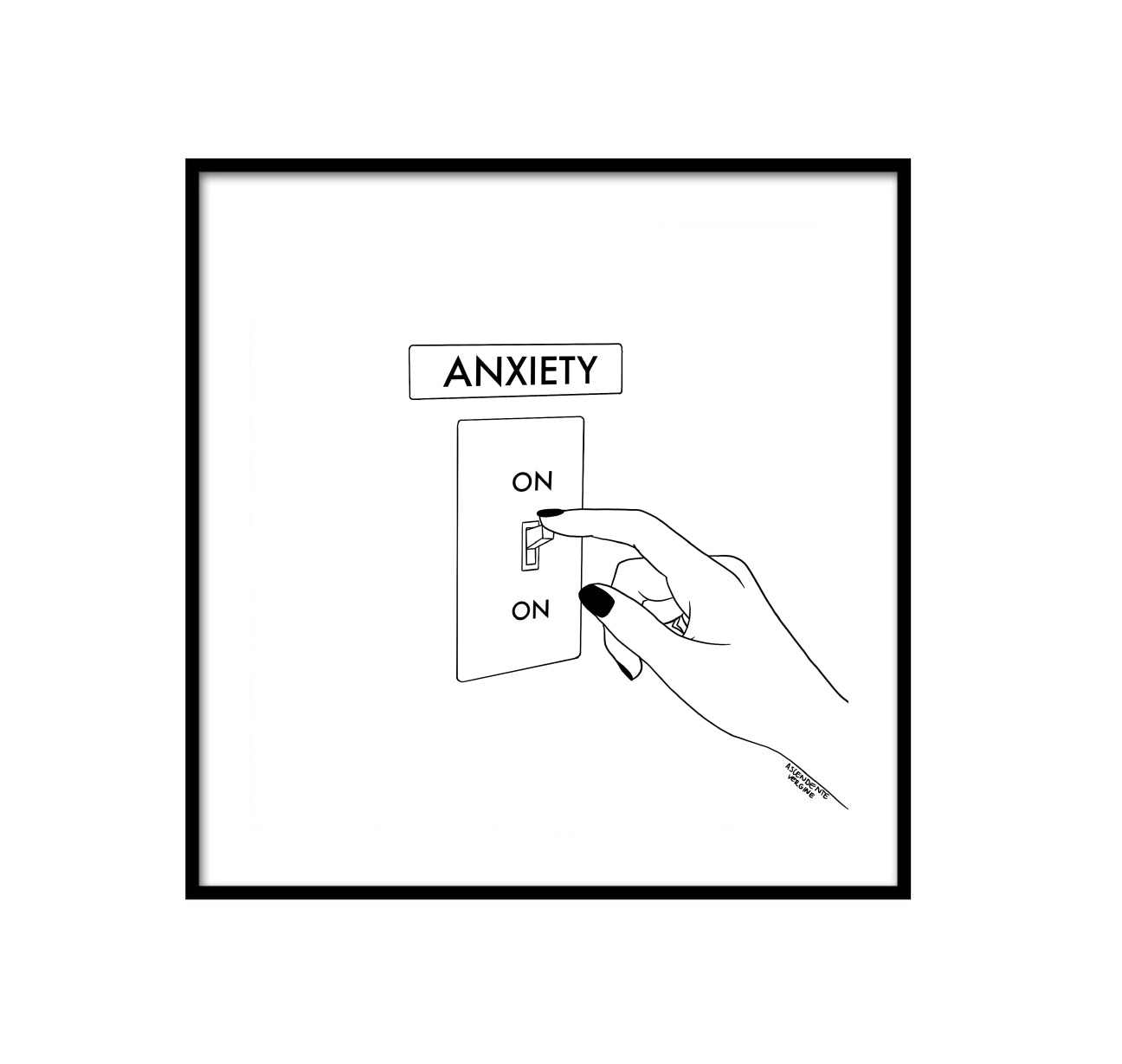 Print Anxiety by Ascendente Vergine