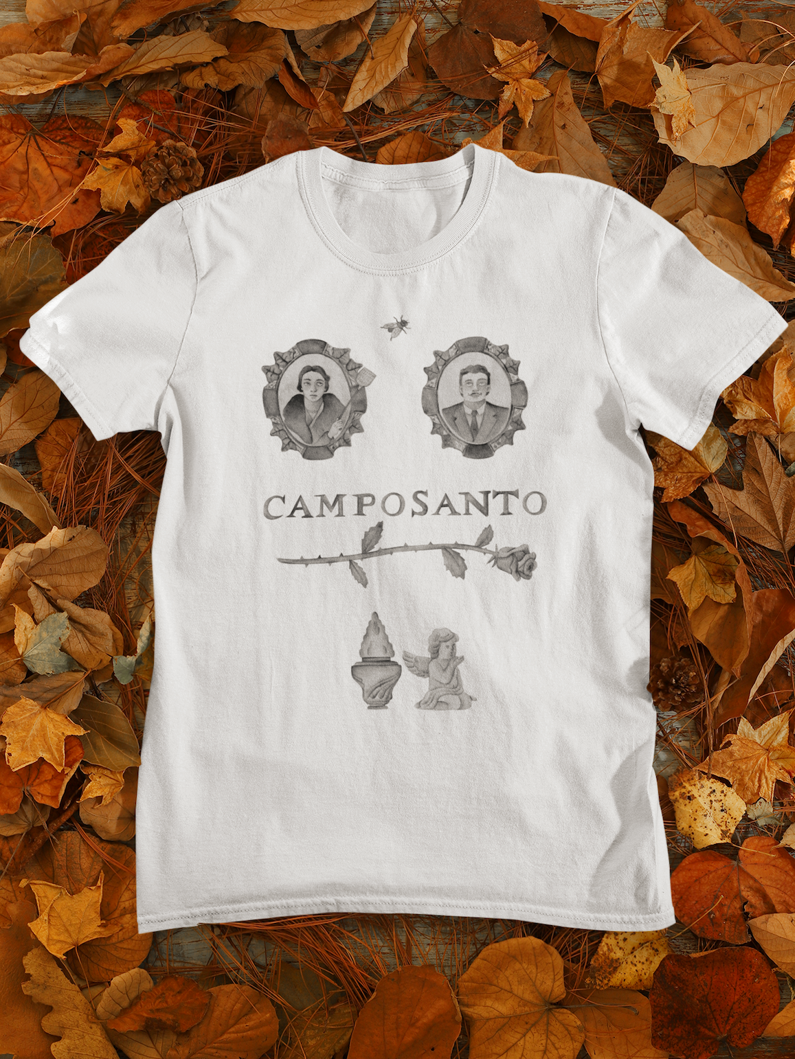 t-shirt camposanto podcast