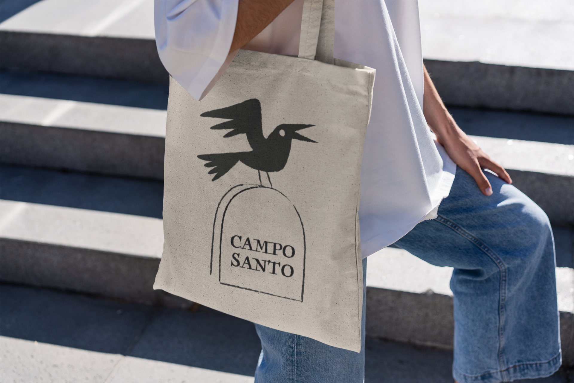 tote-bag Camposanto podcast di Giulia Depentor