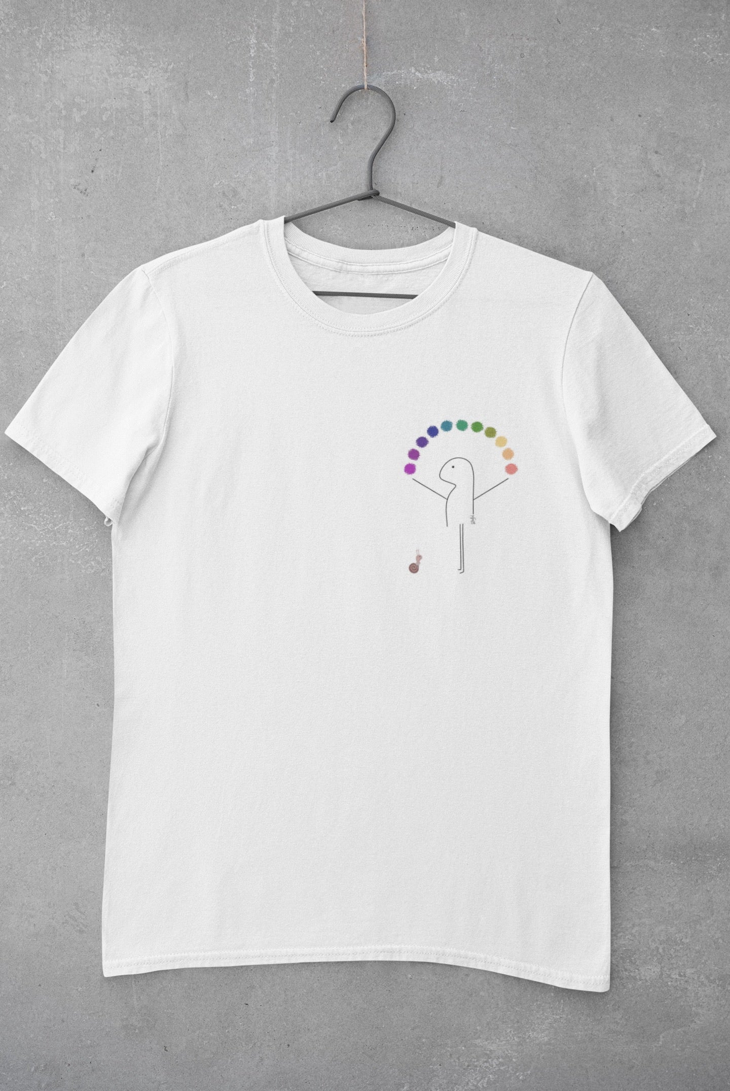 T-shirt Rainbow on heart